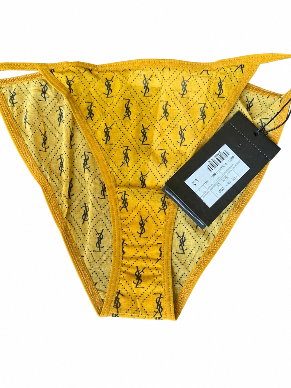 Yves Saint Laurent Monogram Yellow Bottoms